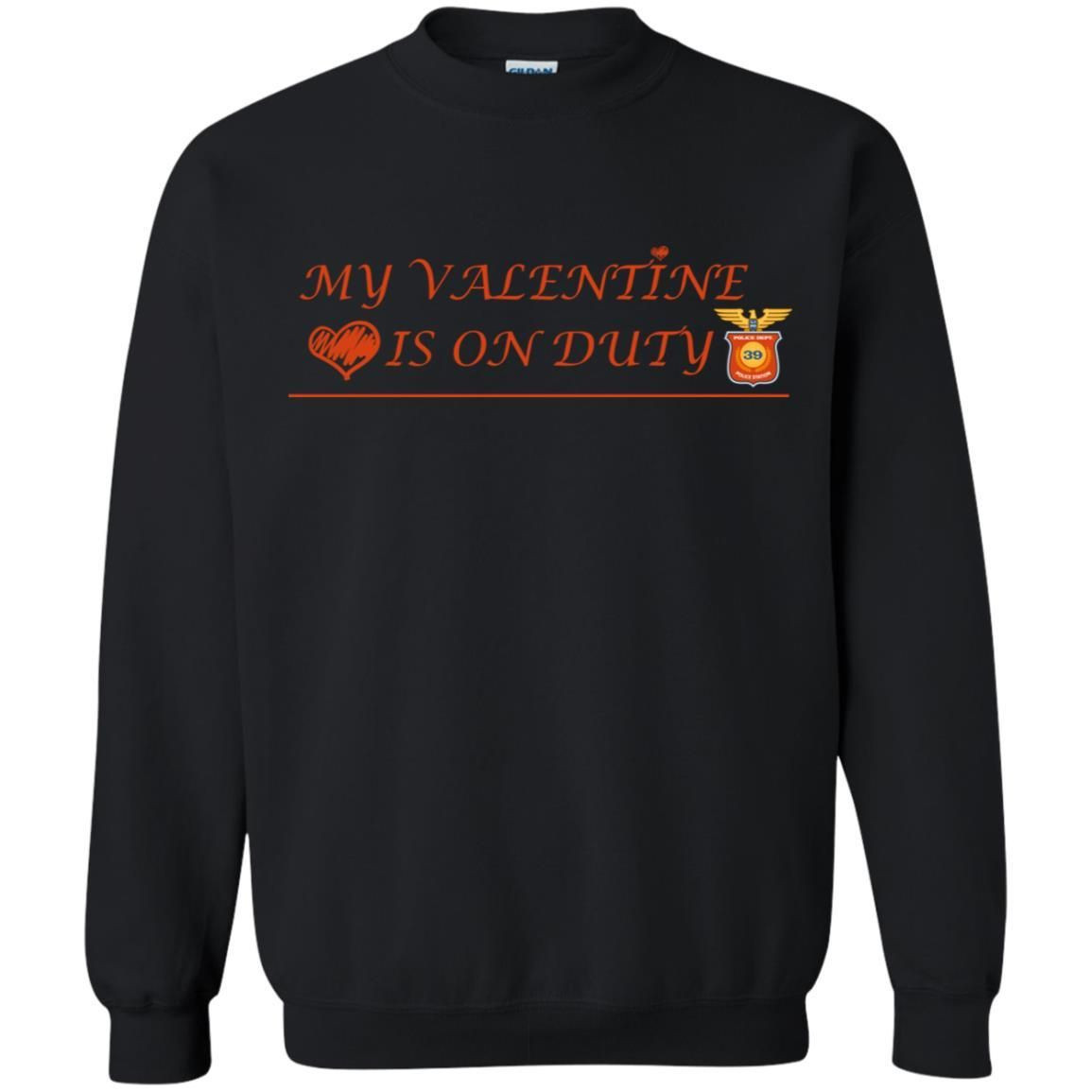 My Valentine Is On Duty Police Station Shirt