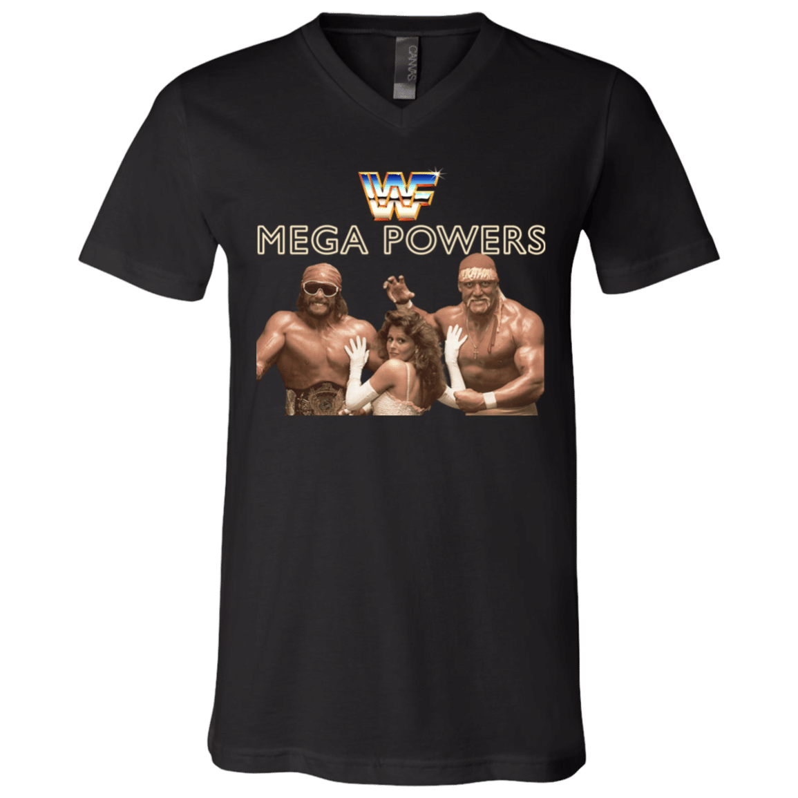 Hulk Hogan – Mega Powers Unisex V-Neck T-Shirt