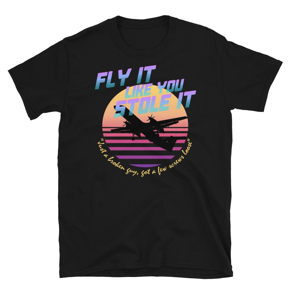 Fly It Like You Stole It – Sky King, Vaporwave, Aesthetic T-Shirt