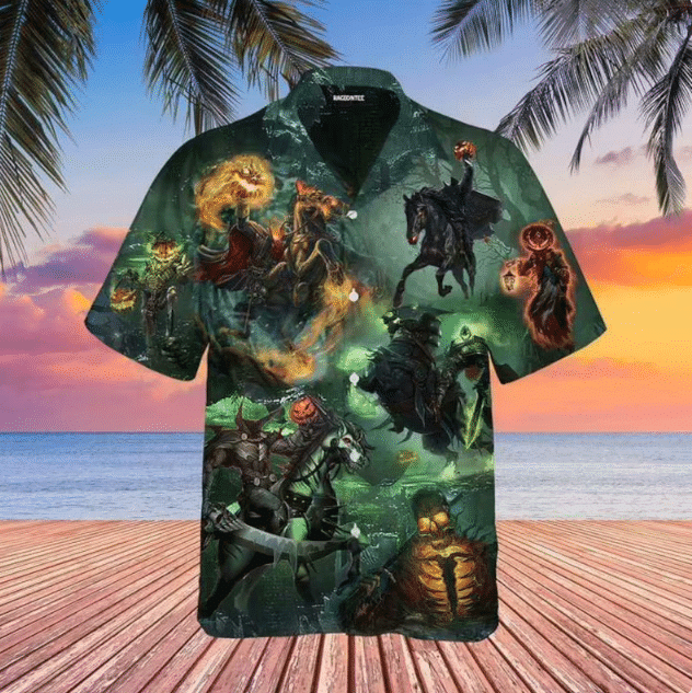 Amazing Strong Headless Horseman Halloween Hawaiian Shirt