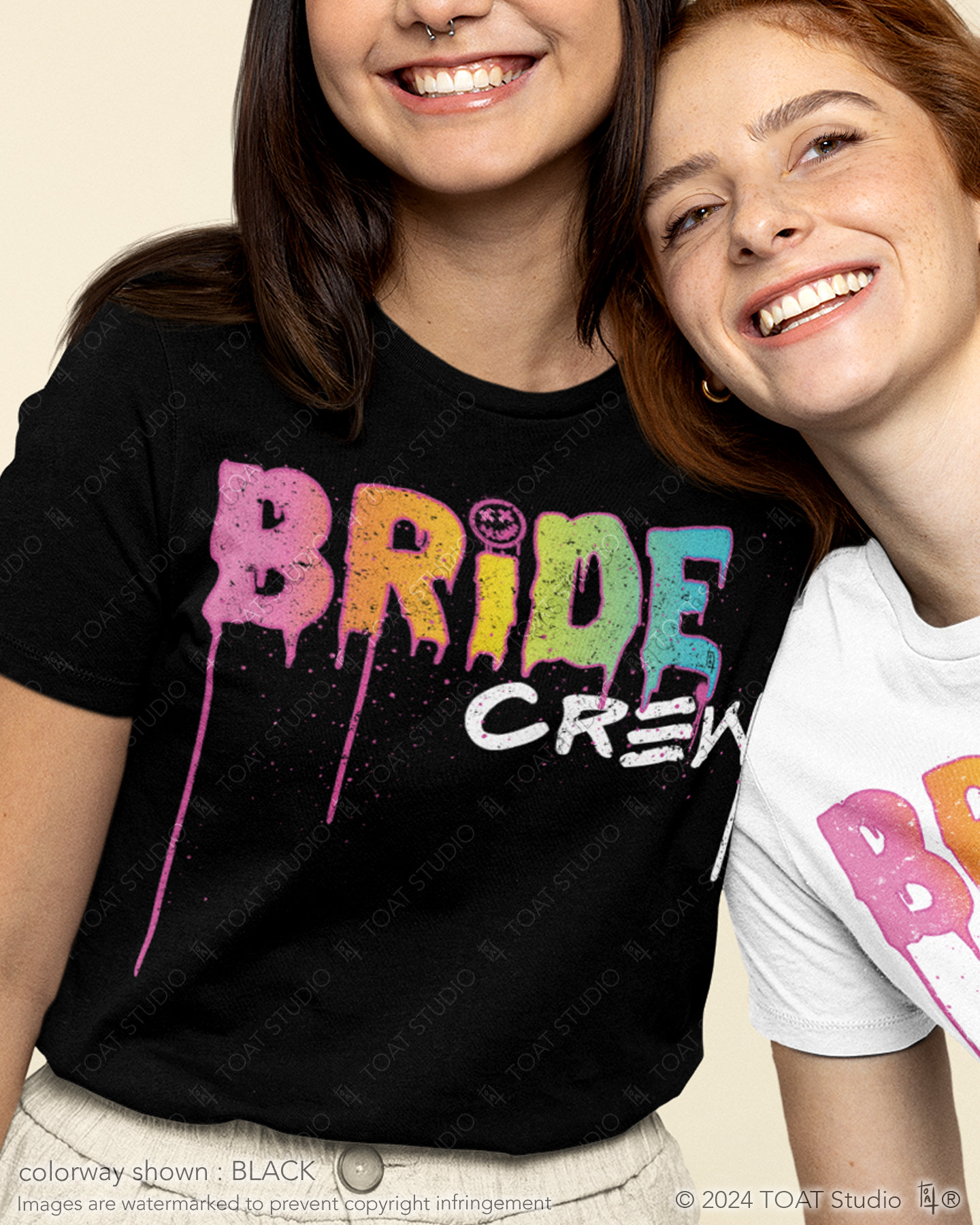 Rainbow Bride Crew Unisex T-Shirt, LGBTQ Lesbian Crew Bride, Pride Bachelorette Party, Rainbow Bride Squad, Gay Lesbian Engagement