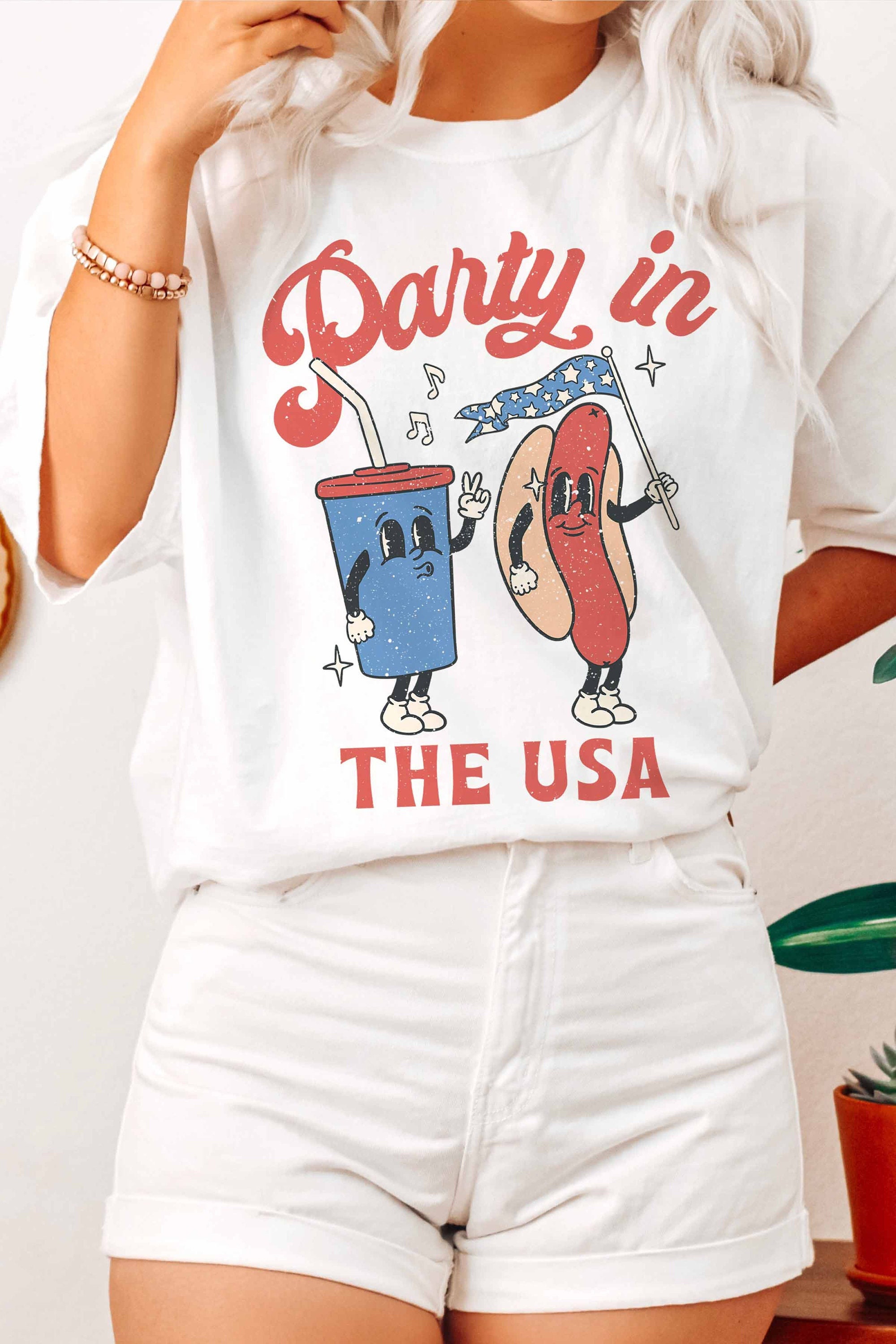 Party In the USA Shirt Fourth Of July Shirt Patriot Shirt 4th of July Tshirt Merica Shirt Trendy Shirt Independence Day Shirt Merica Tee