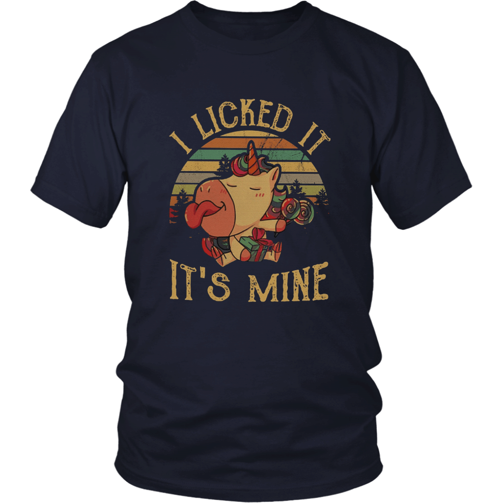 I Licked It It S Mine T Shirt Funny Unicorn Shirt