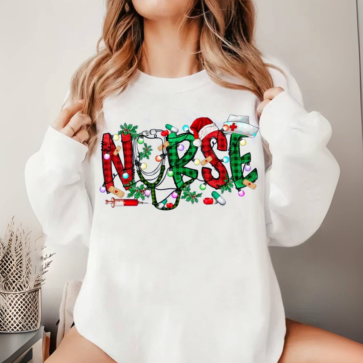 Christmas Nurse Casual Sweatshirt