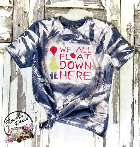 It All Floats Down Here Bleached Tshirt