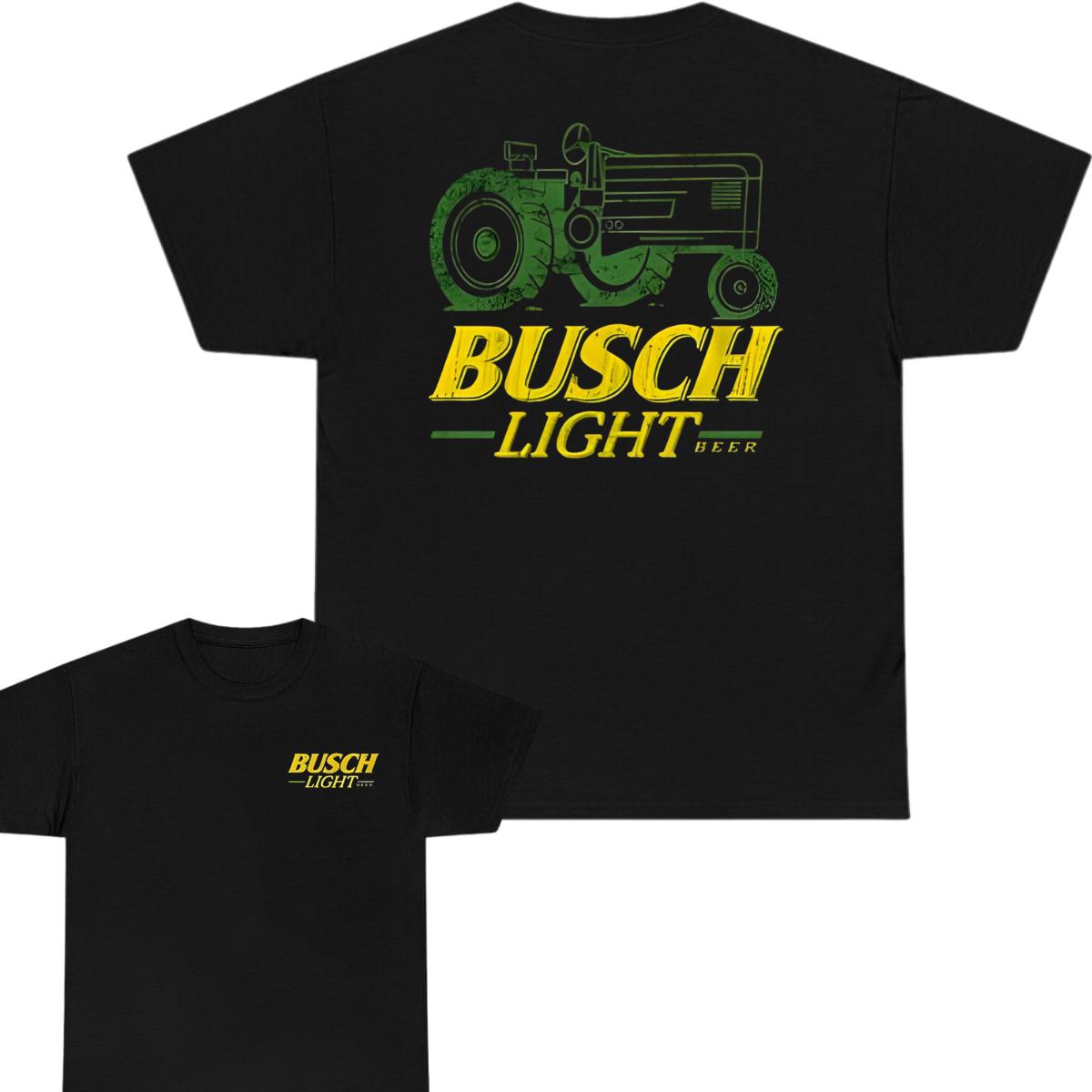 Busch Light Tractor Tshirt 2 Sides, Busch Light Tshirt Full Color For Men And Women Tshirt, Busch Light Beer Tshirt