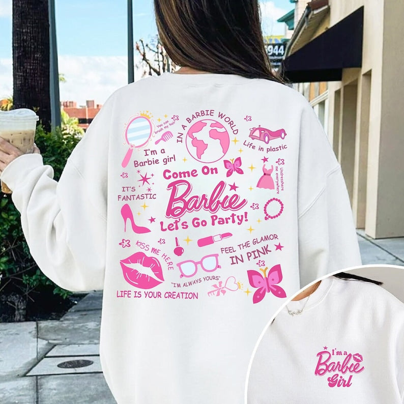 Barbie Girl Cute Print Sweatshirt