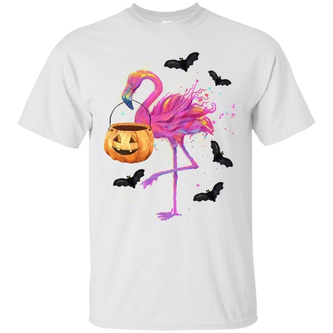 Flamingo Halloween Pumpkin Shirt