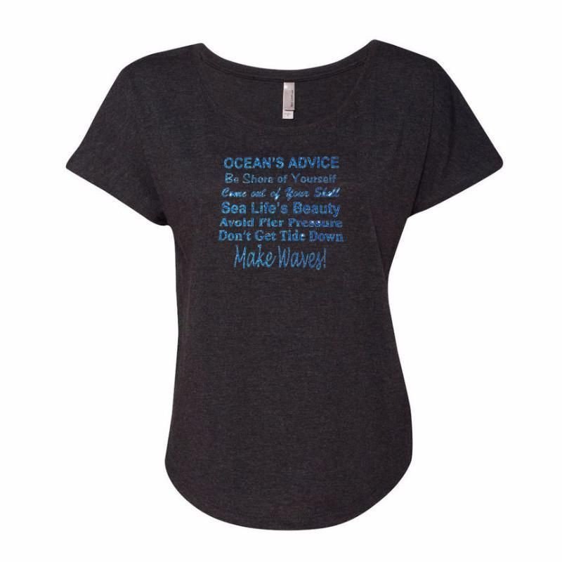 Ocean’S Advice Dolman Glitter Shirt