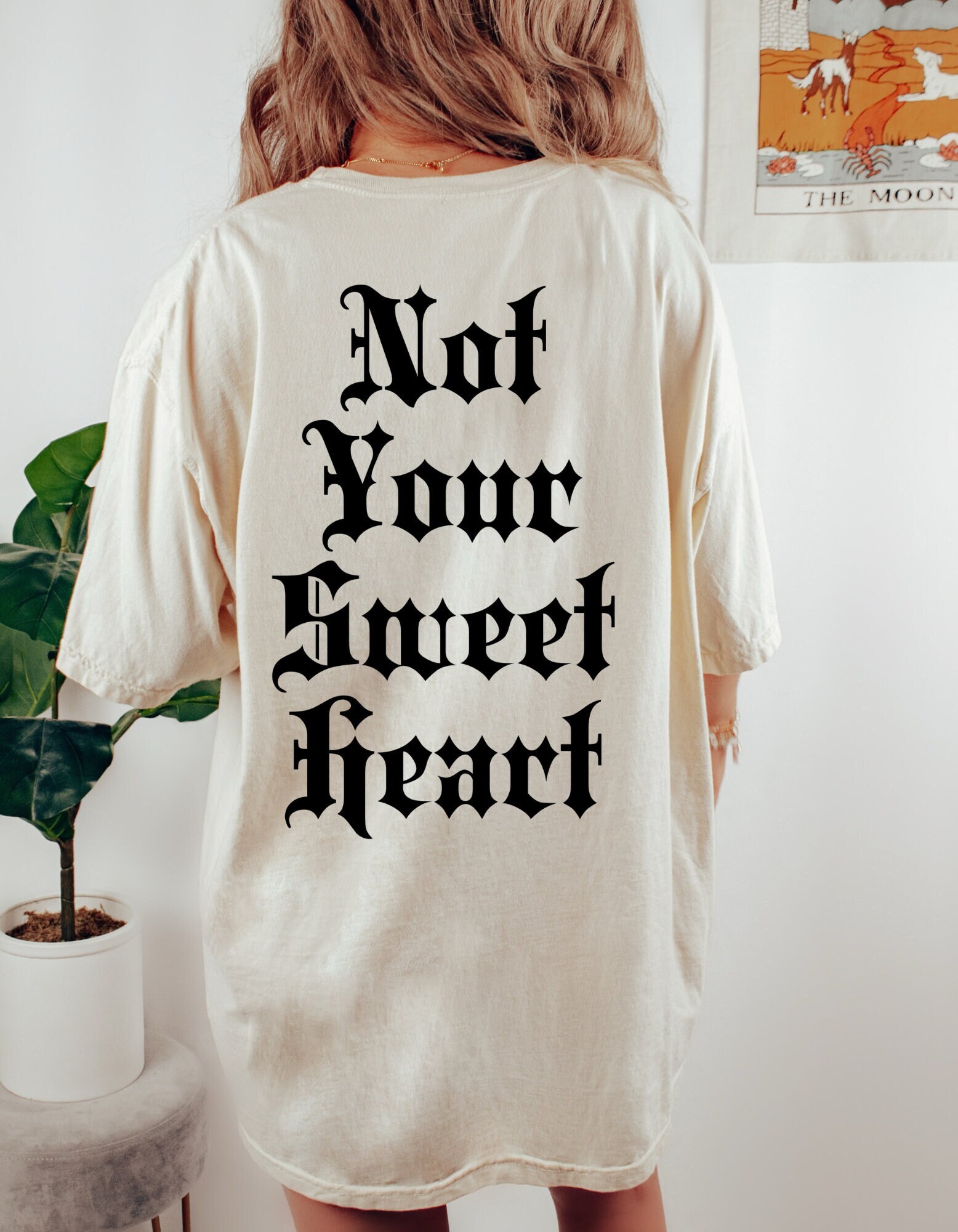 Not your sweetheart vday tee, valentine tee, trendy valentine tee, valentine graphic tee, front and back design