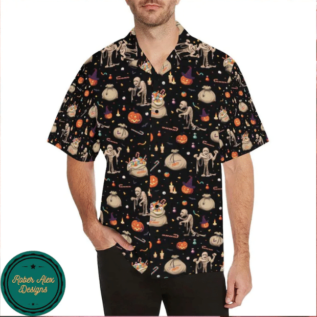 Mummy Halloween Hawaii Shirt – Halloween Short-Sleeve Shirt