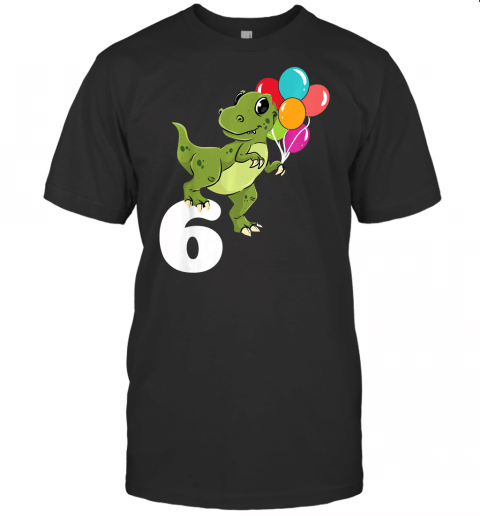 Kids 6Th Birthday I Am Already 6 Years Old Dinosaur T Shirt