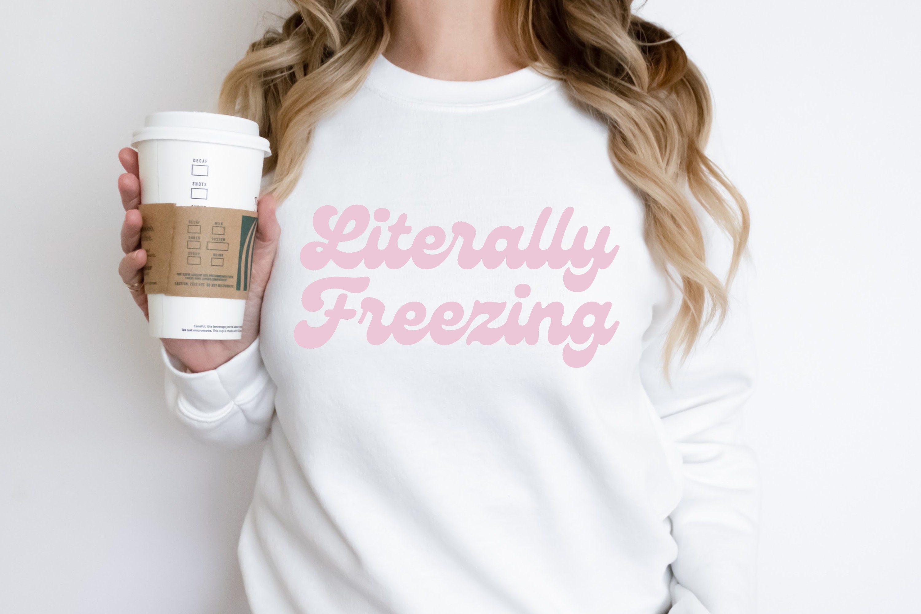 Literally Freezing Sweatshirt, Always Cold, Sweater Weather, I Am Freezing, Fall Crewneck, Retro Winter Pullover, Retro Always Cold Pullover