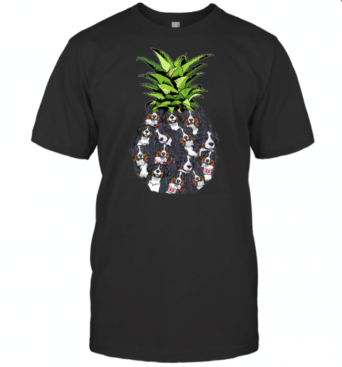 Cute Pineapple Bernese Mountain Dog Dad Dog Mom T Shirt