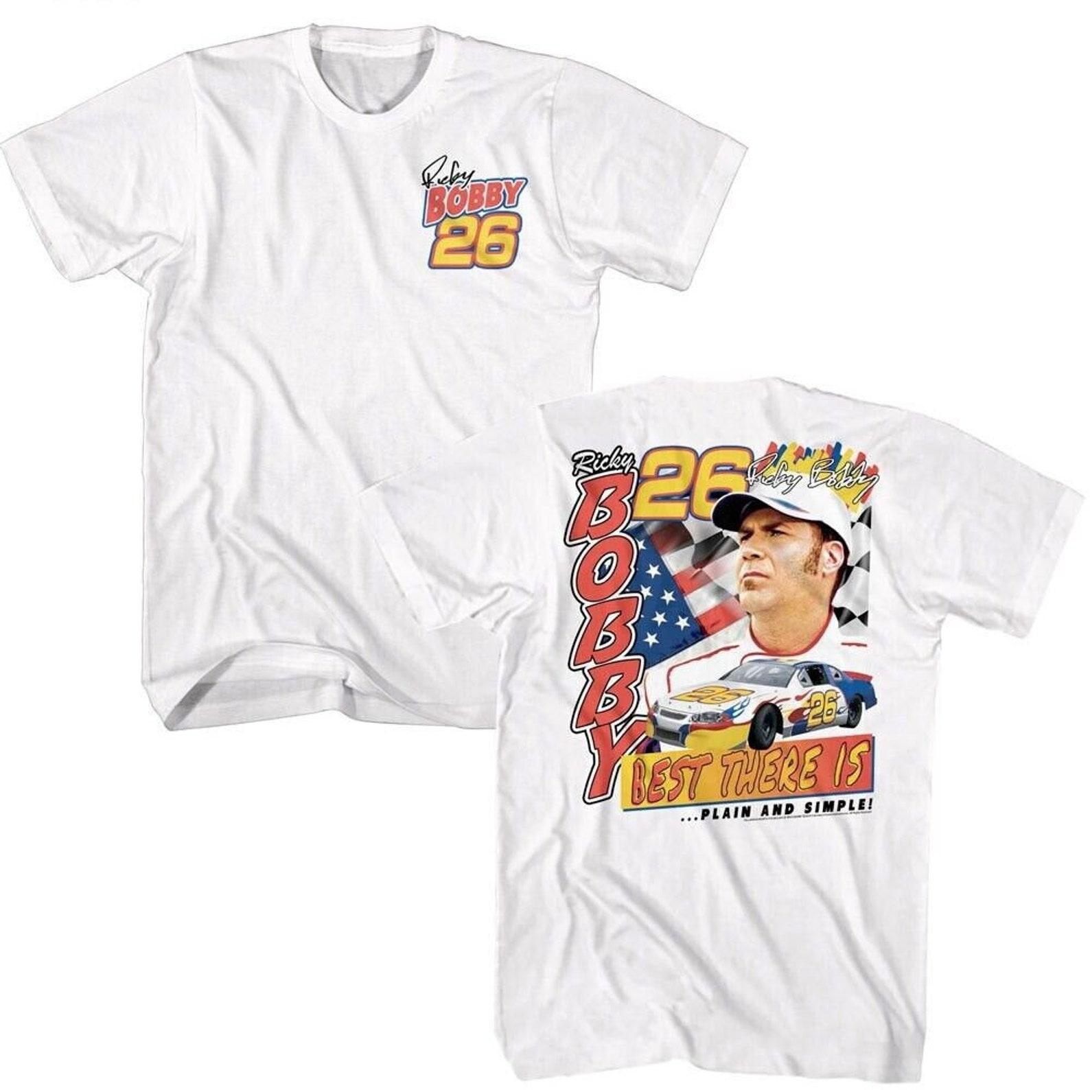 Retro Talladega Nights T-shirt – Classic and Minimalist Ricky Bobby 26 Tees