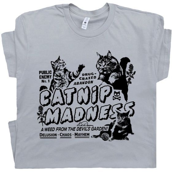 Catnip Madness Cute Cat Tshirt