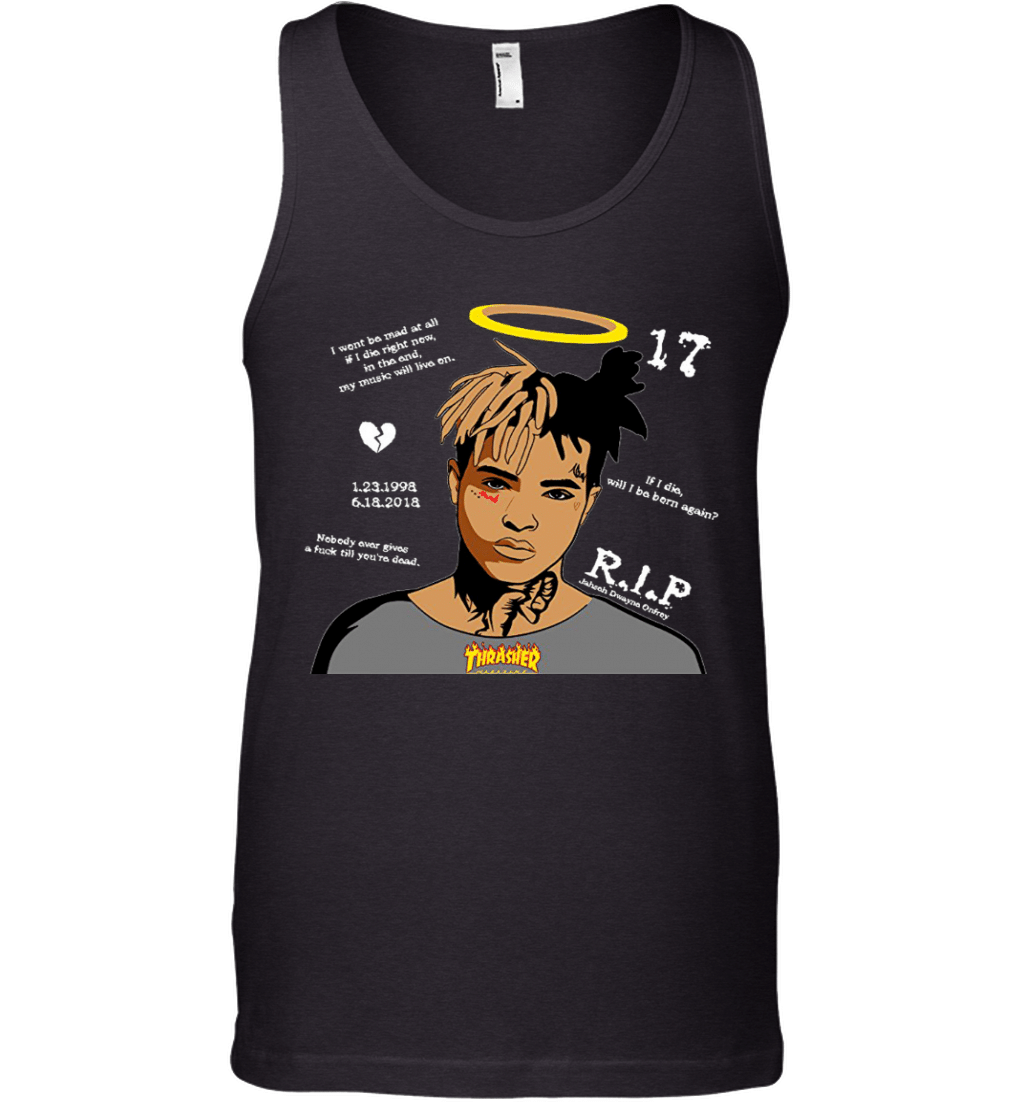 Northteestore Men’S Xxxtentacion Halo Rip Hot Trendy Top Cool Rap Tee 115 Tank Top