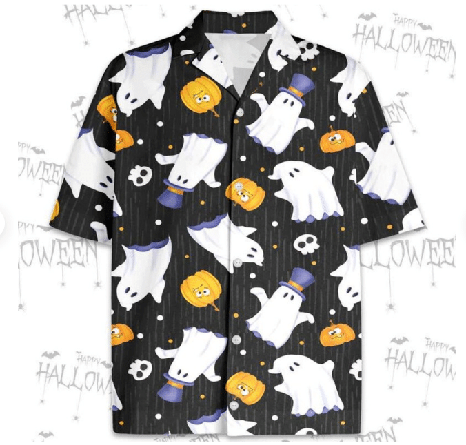 Witch Ghost Hawaiian Shirt – Halloween Hawaiian Shirt