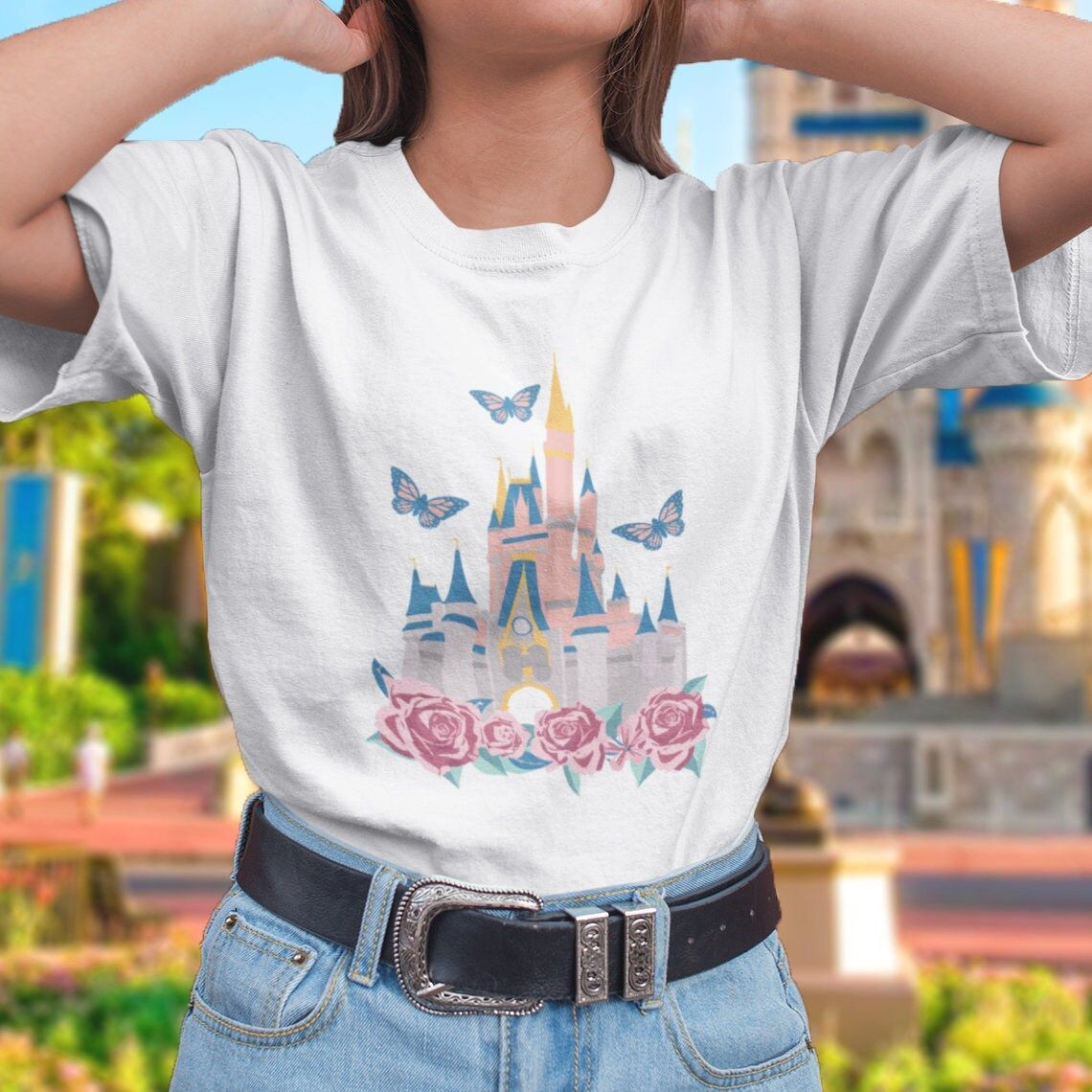 Magic Kingdom Floral Castle T-Shirt