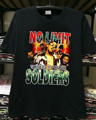 Vtg Rare No Limit Records Rap Shirt 90S Master P Hip Hop Usasz Reprint Shirt