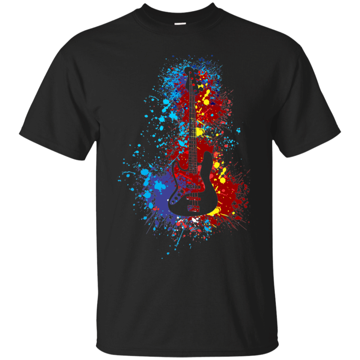 Water And Fire Guitar Guitar T Shirt Designs