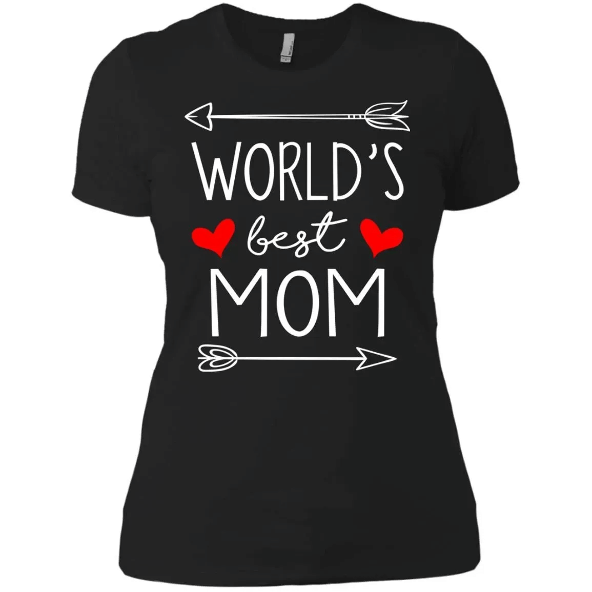 Worlds Best Mom Mothers Day Gift Womens Cotton T-Shirt