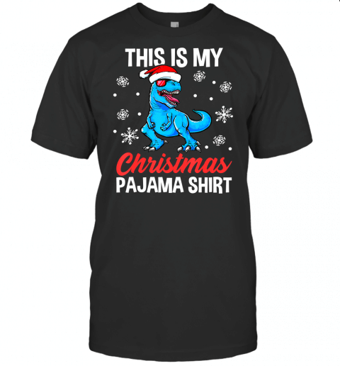 Funny Christmas Dinosaur Pajama Pj Outfit Men Boy Kids T Shirt