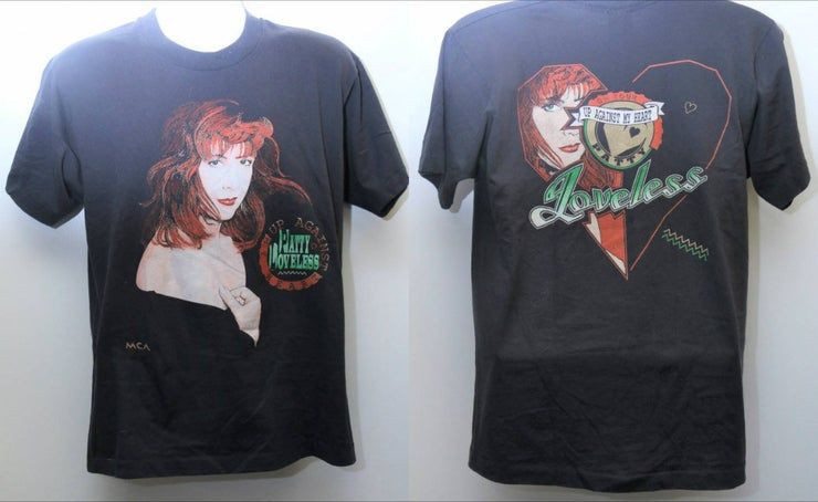 Rare 1991 Vintage Best Patty Loveless Up Against My Heart Single Stitched Tour Sz Shirt