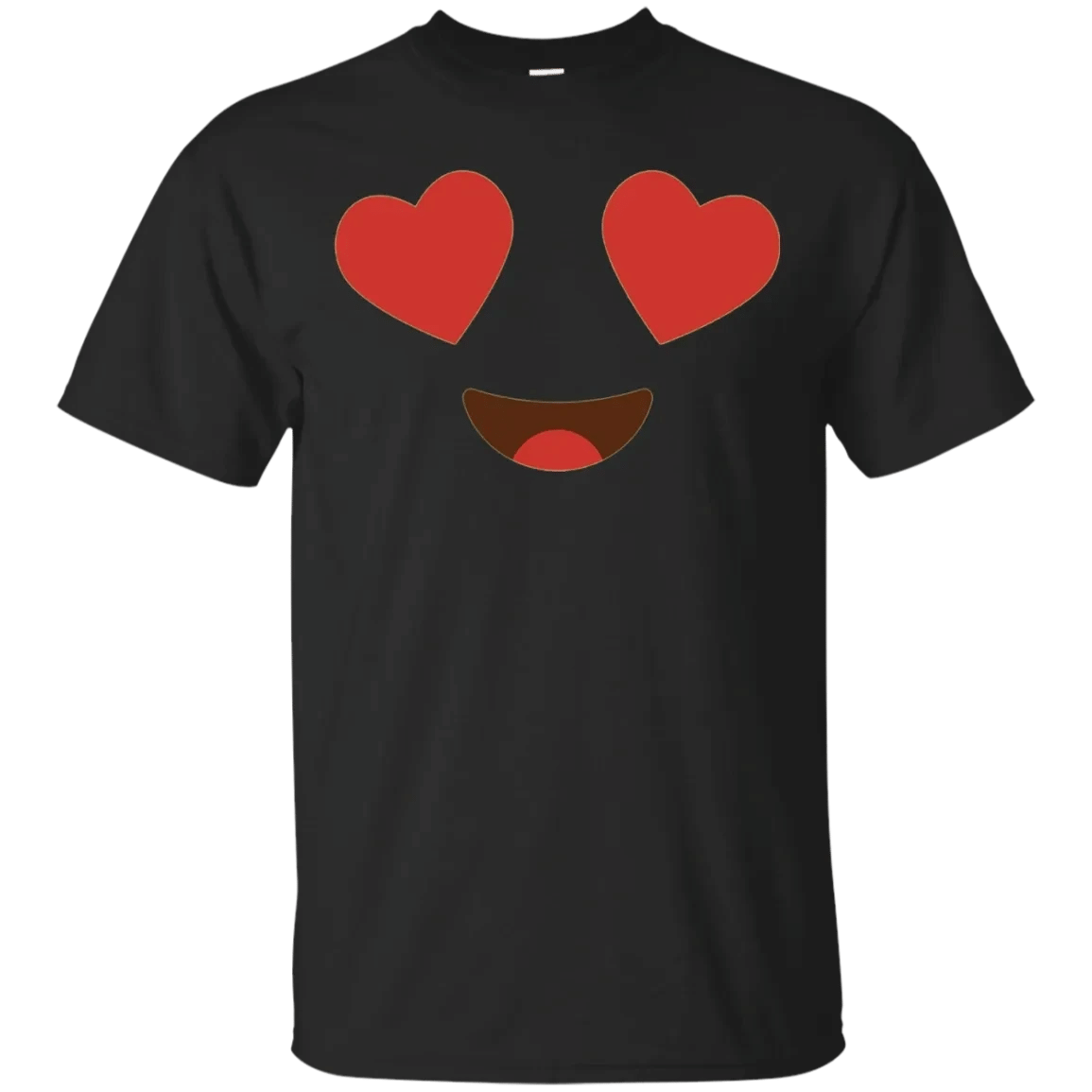 Funny Emoji Shirt With Heart Eyes Big Smile T Shirt