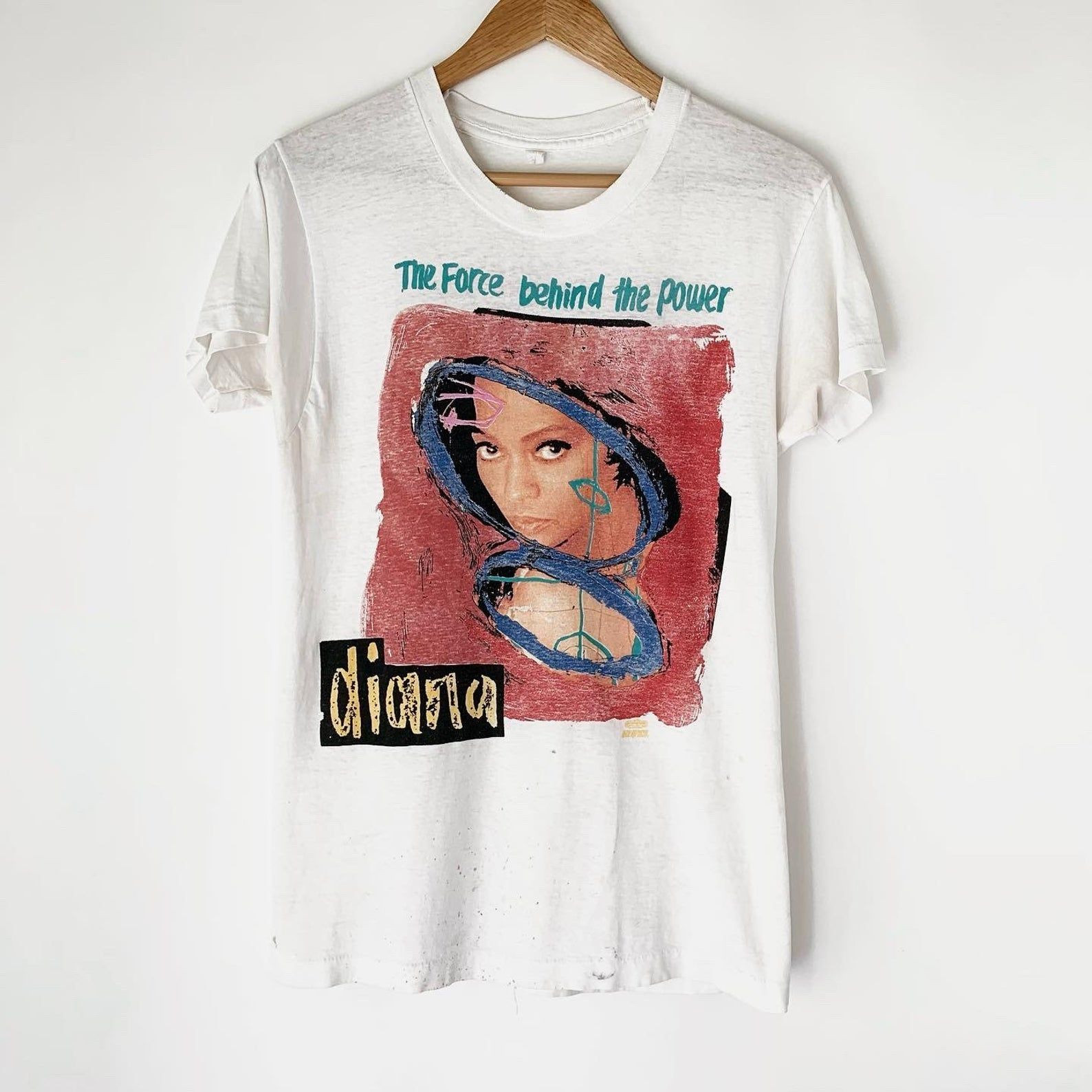 1991 Diana Ross The Force Behind The Power Vintage Tour Promo Shirt 90S 1990S