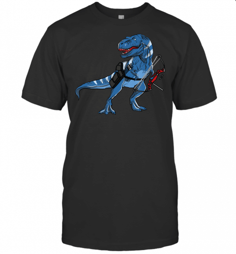 Archery Dinosaur Tee Shirt Gifts Funny Trex With Bows Shirt