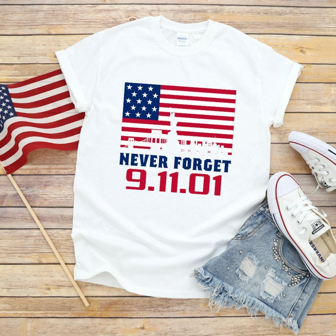 Never Forget Steptember Eleventh, Patriot Day Tshirt