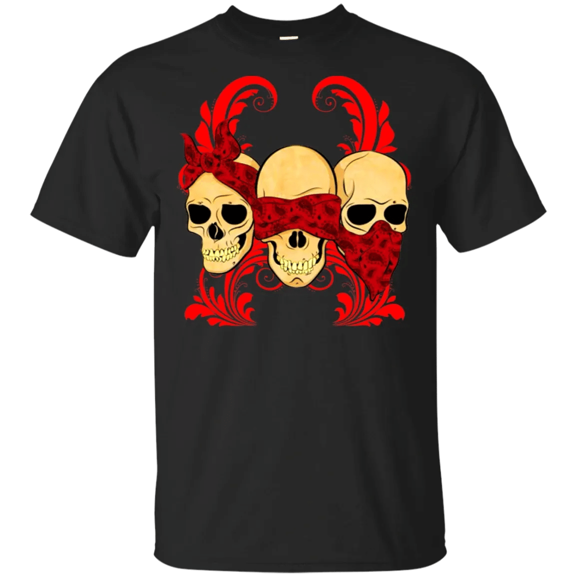 No Evil Skull Heads Shirt