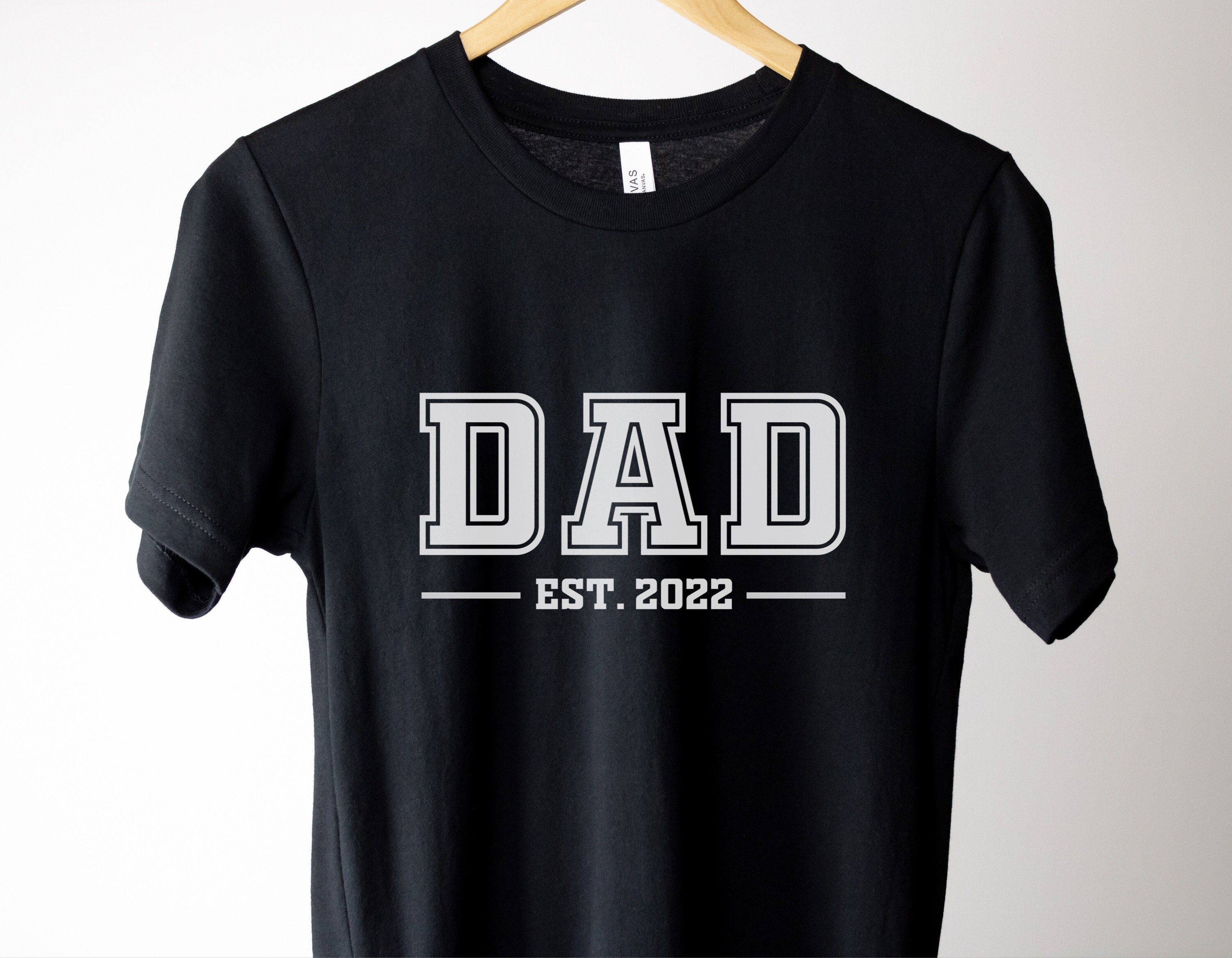 Dad Established 2022 Shirt for Dad Fathers Day Gift for New Dad Tshirt Gender Reveal Party Gift Pregnancy Announcement Shirt for Men Dad Tee