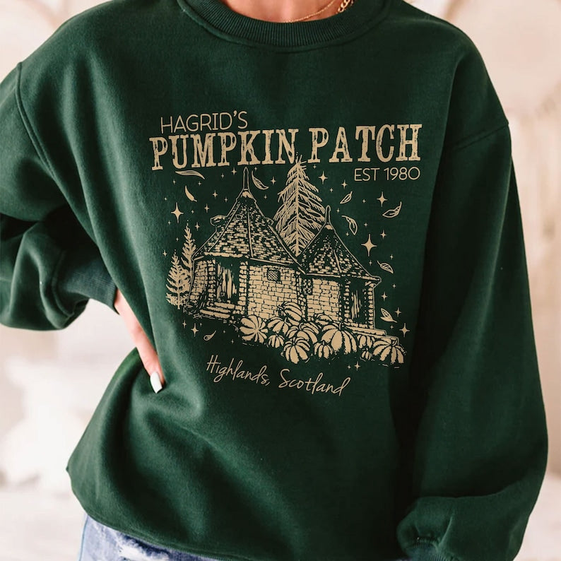 Hagrid’S Pumpkin Patch Wizard Crewneck Sweatshirt