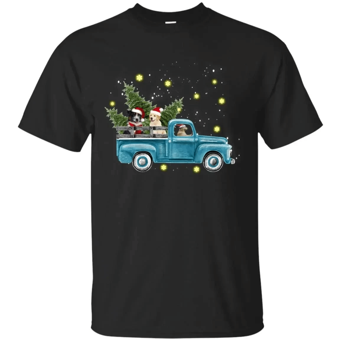 Dogs Driving Christmas Car Shirt