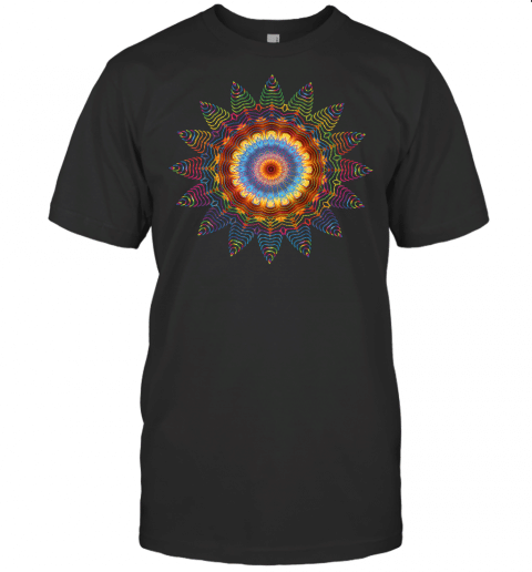 Mandala Sacred Geometry Prana Art Yoga Mantra Om Good Vibe Premium T Shirt