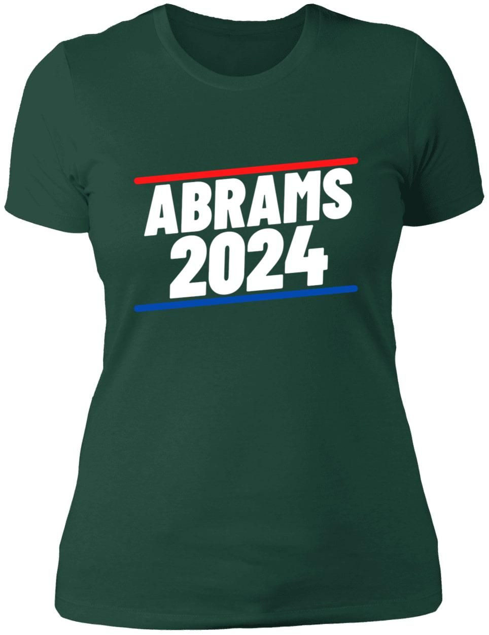 Abrams 2024 Support Stacey Abrams For President Vote Democrats Premium Ladies Shirt