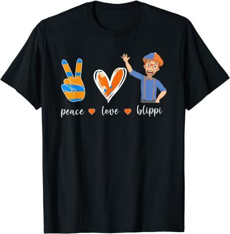 Peace Love Funny Lover For Men Woman Kids T-Shirt