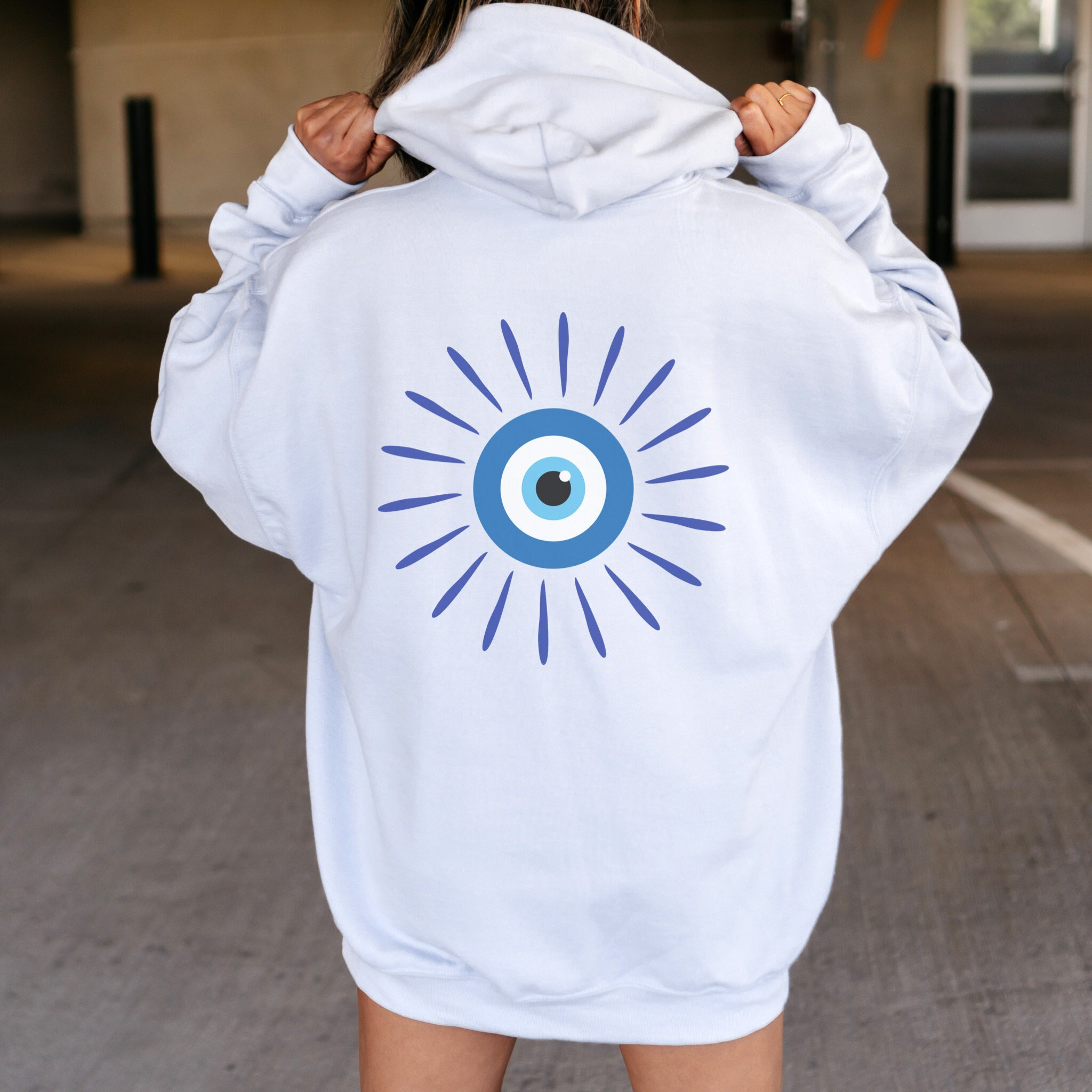 Evil Eye Hoodie Oversized Hoodie Preppy Sweatshirt Women Trendy Hoodies VSCO Hoodie Trendy Hoodie Pinterest Hoodie Indie Clothing Y2K VSCO