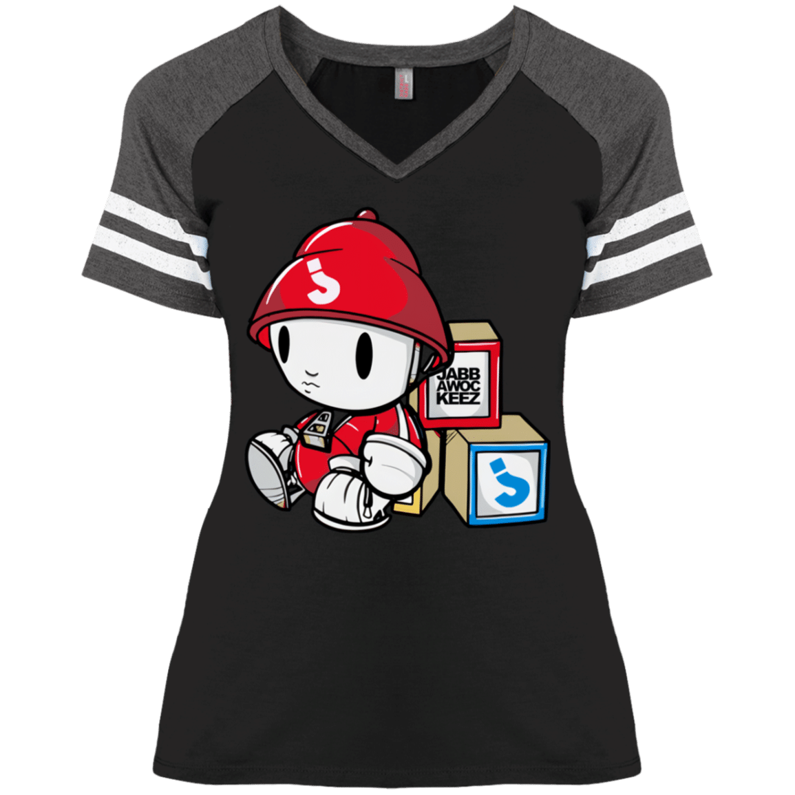 Jabbawockeez Merch Blocks Ladies’ V-Neck