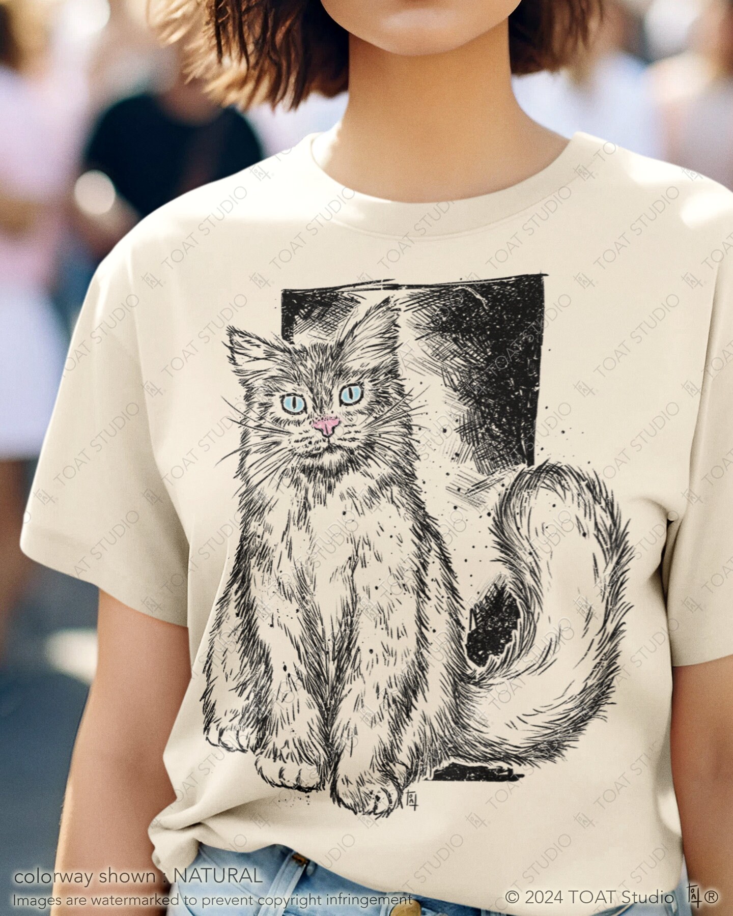 Ragdoll Cat Unisex T-Shirt, Cat Drawing, Fluffy Kitty, Cat Parent Apparel, Pet Owner, Feline Artwork, Pawrent Gift, Cat Mom, Cat Lover