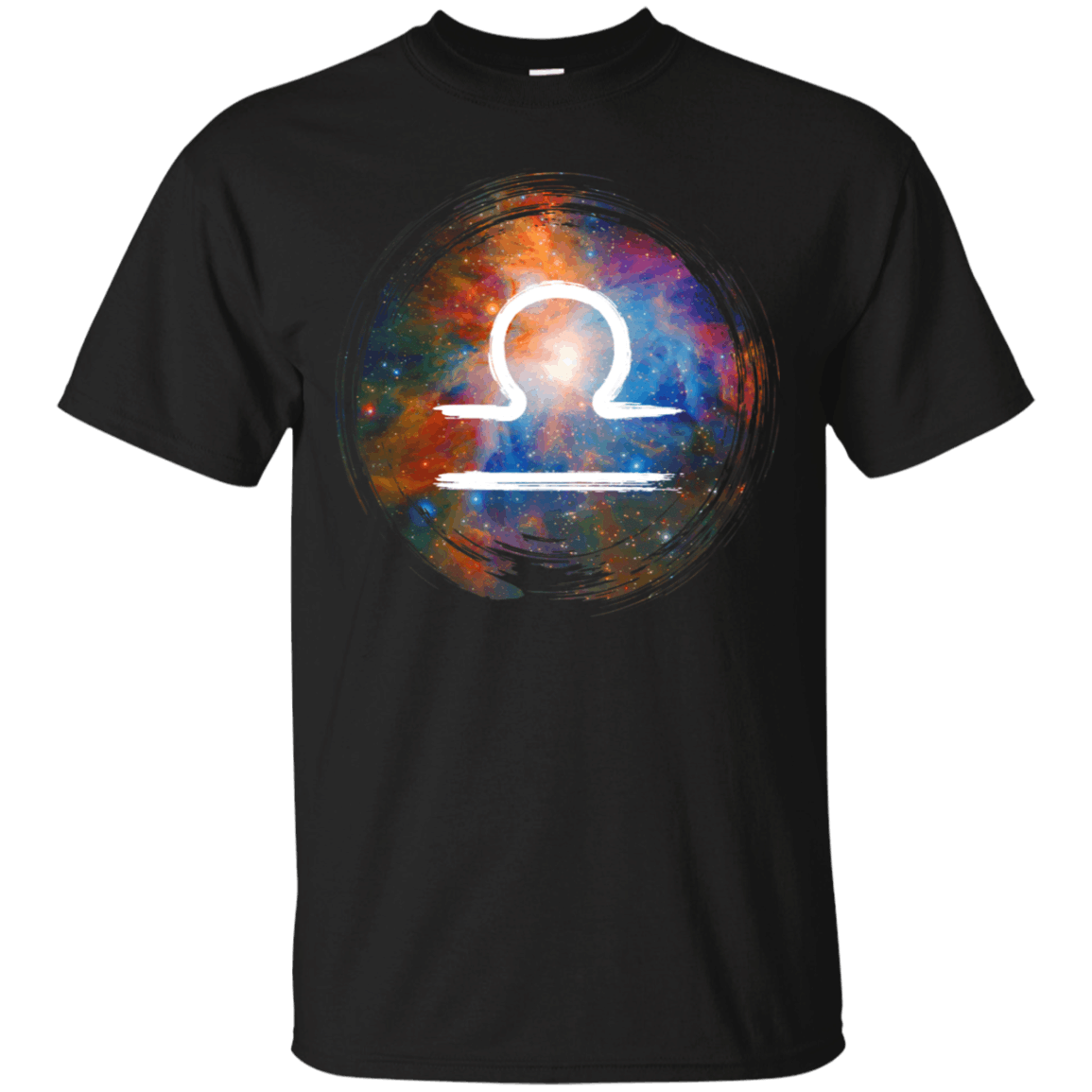 Libra Zodiac Astrology Sign Galaxy Art T-Shirt