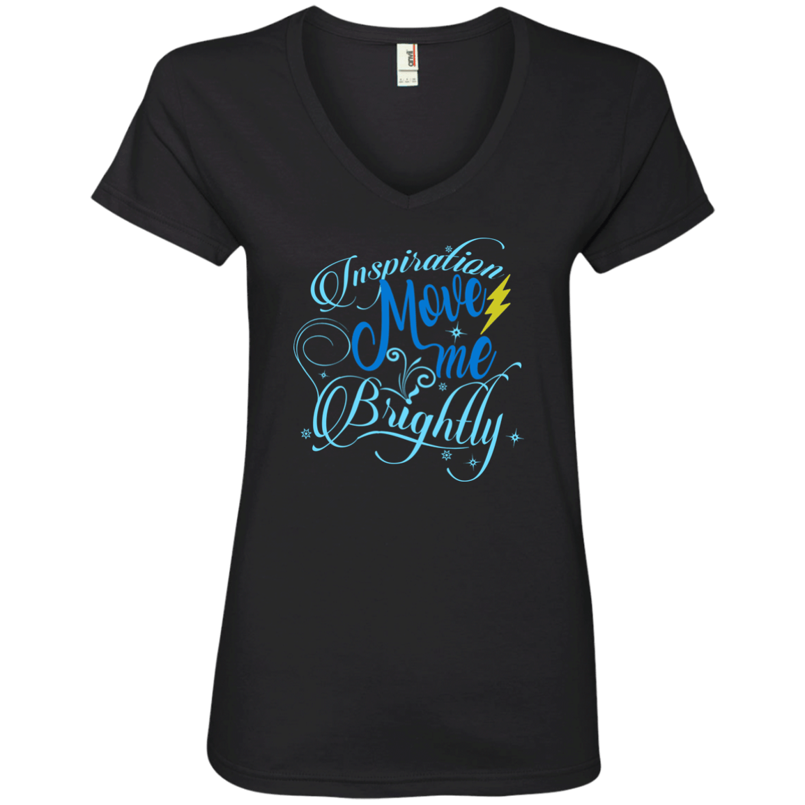 Inspiration Brightly Ladies V-Neck T-Shirt