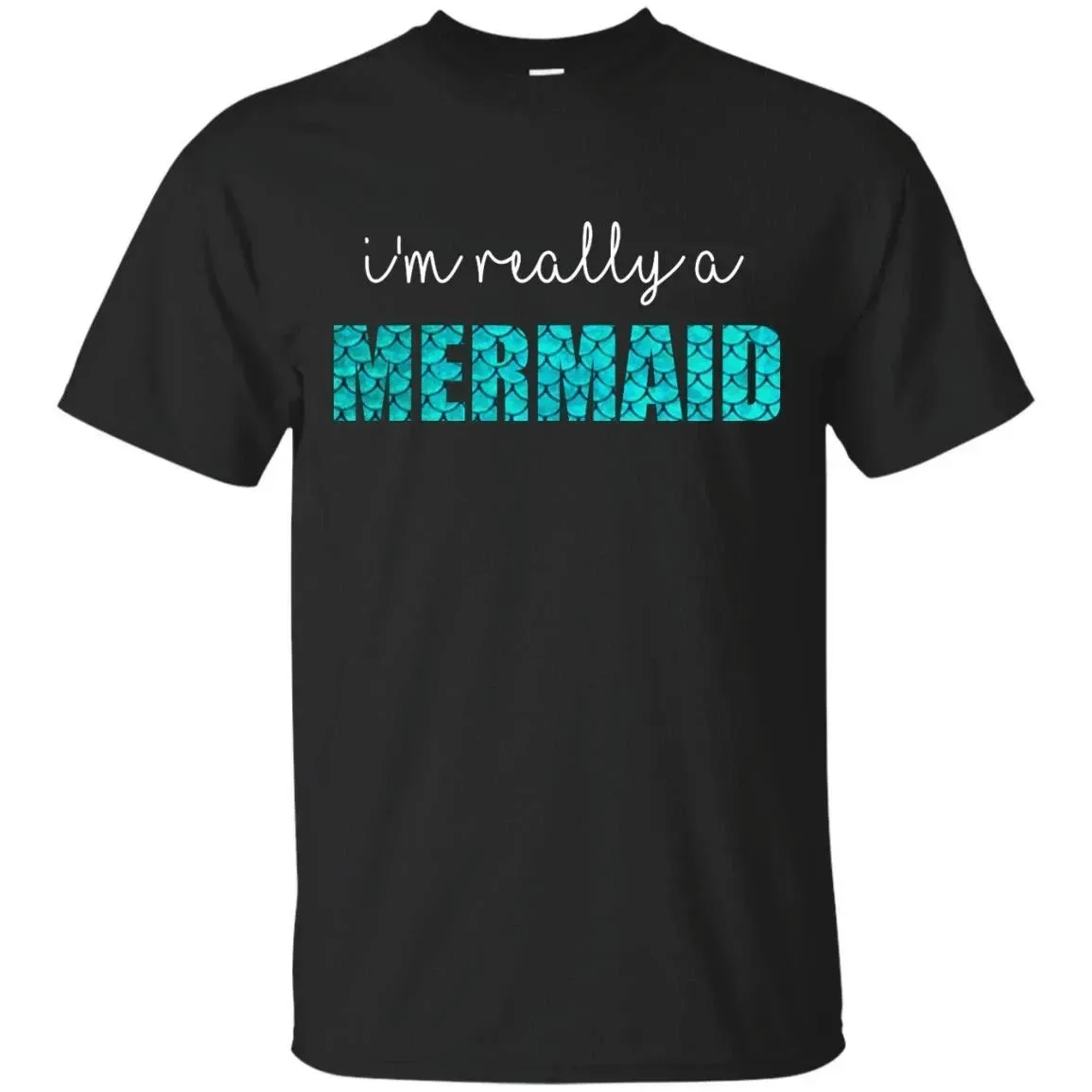 “I’M Really A Mermaid” Design T-Shirt