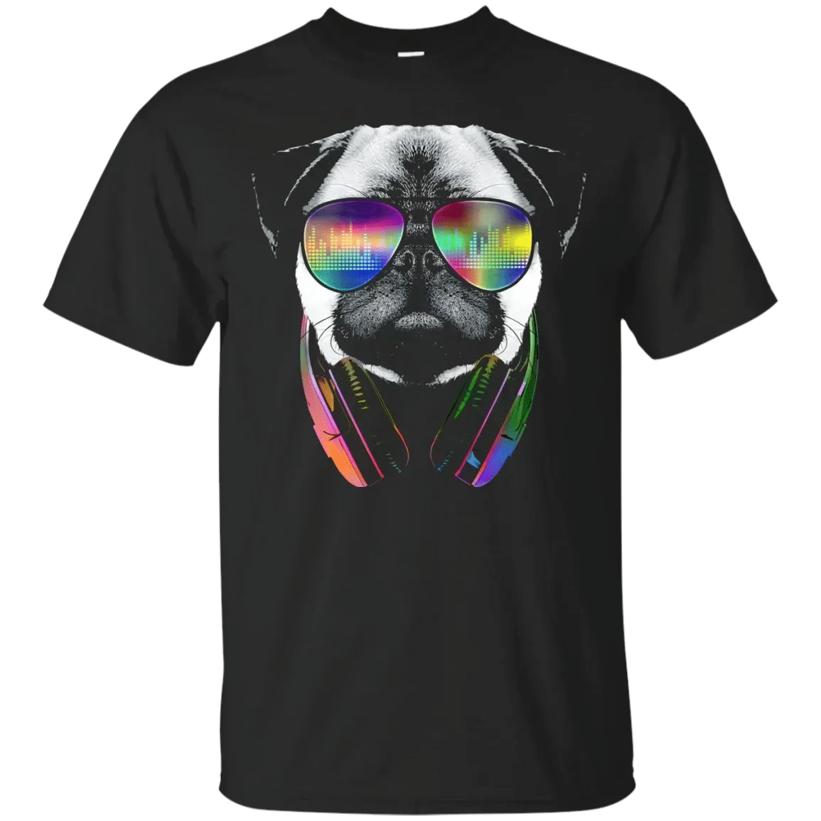 Dog Pug Music T-Shirt