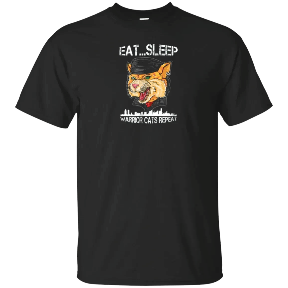 Eat Sleep Warrior Cats Repeat T Shirt