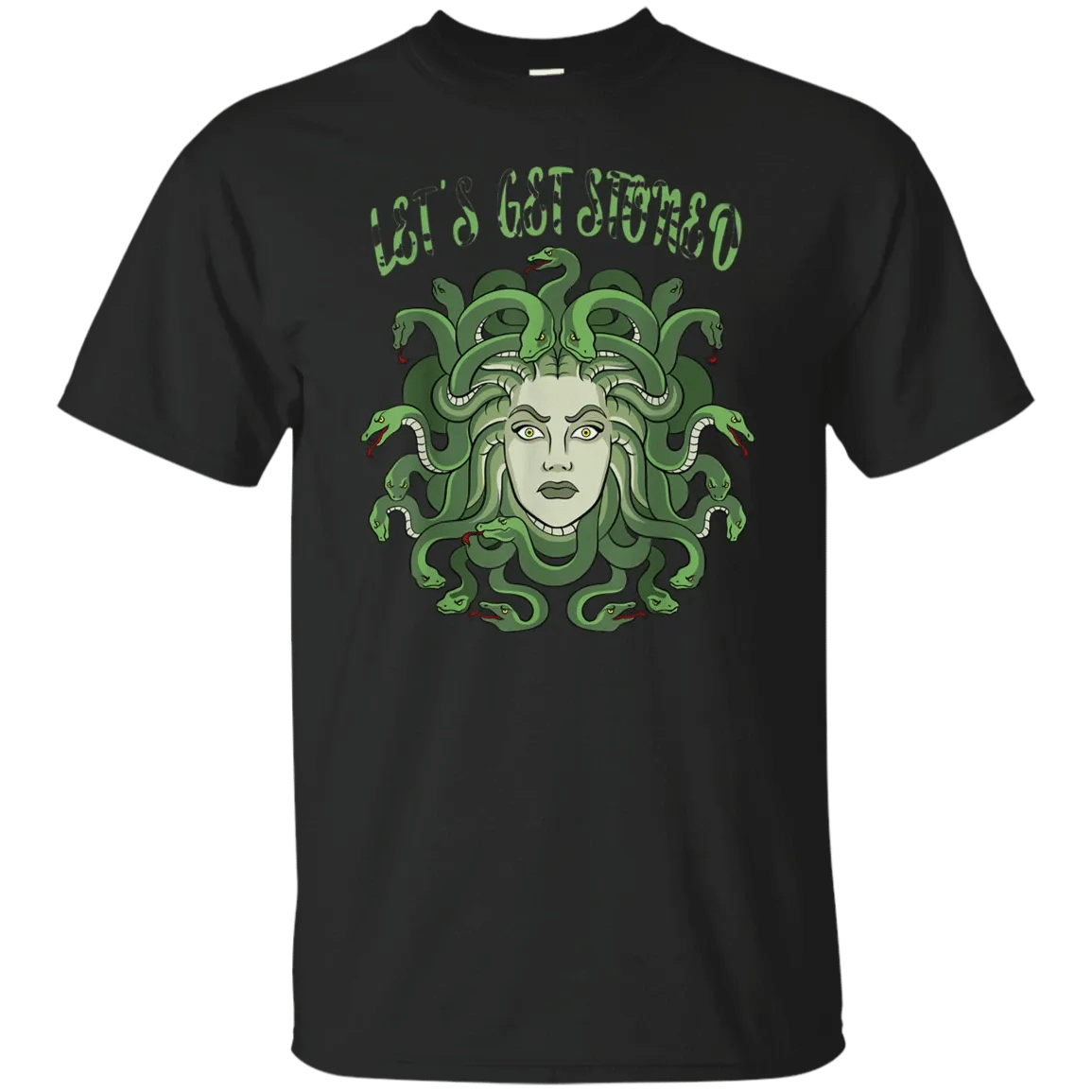 Lets Get Stoned Medusa Head Rocker T-Shirt