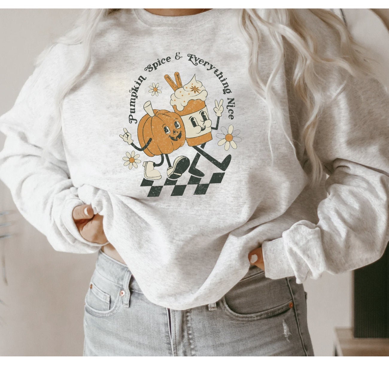 Pumpkin Spice Latte Pumpkin Sweatshirt Fall Crewneck Pumpkin Spice Pumpkin Spice Shirt Coffee Halloween Crewneck Sweatshirt Spooky Season