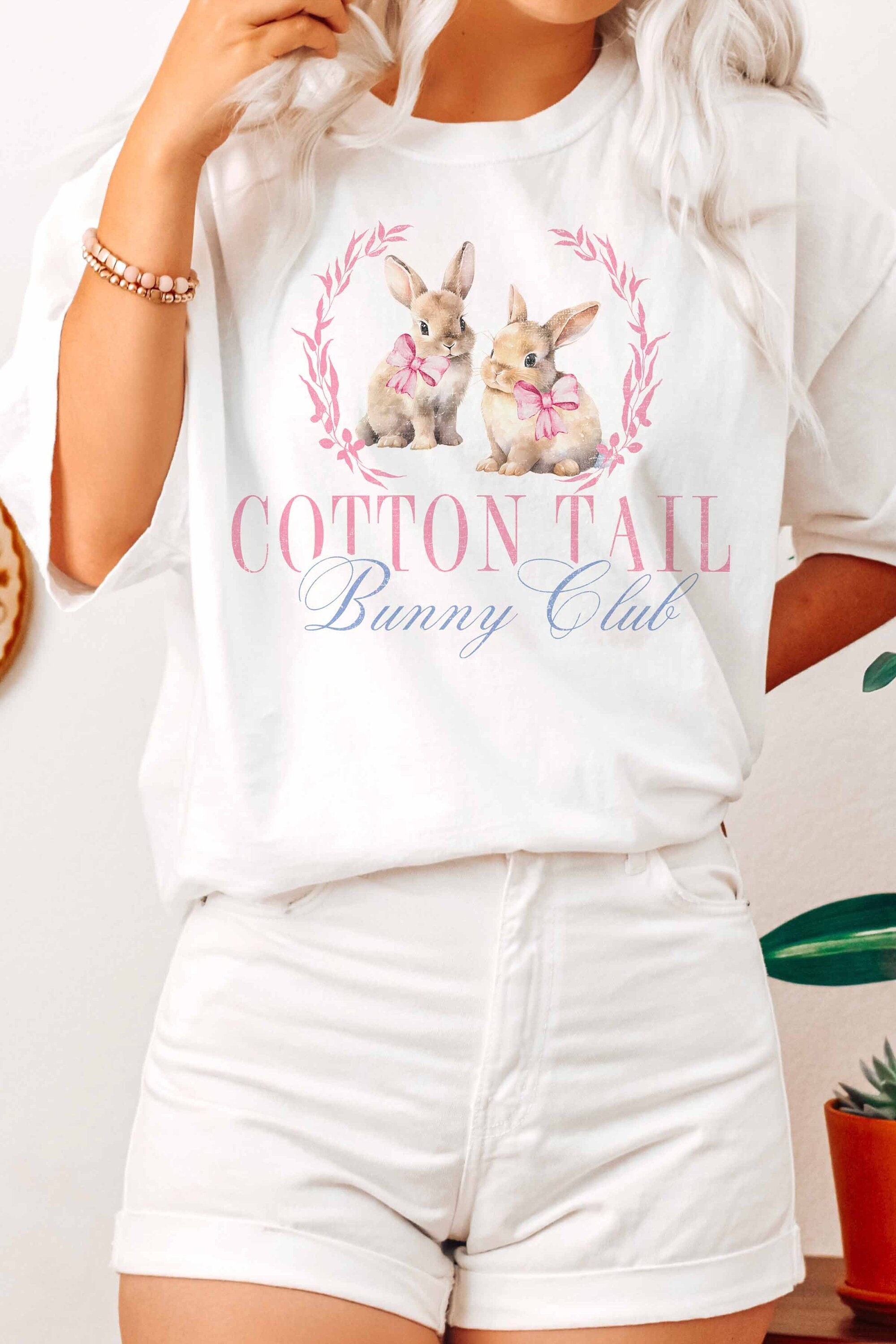 Coquette Shirt Easter Shirt Coquette Clothing Pink Bow Shirt Easter Bunny shirt Easter Tshirt  Shirt Trendy Shirt Coquette Baby Tee Trendy